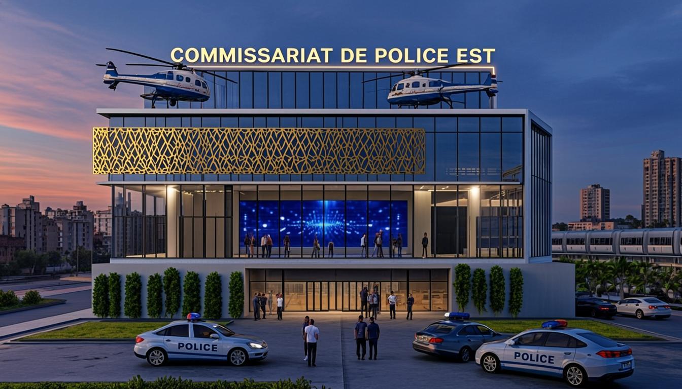 Siège futuriste du Commissariat de Police Est COPEST